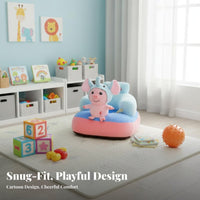 Plush Sit-Training Chair Anti-Fall Design creatureShaped Sitting Trainer for Home