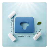 Hollow Seat Cushion Ergonomic Wheelchair Seat Pad Washable Cover for Bed
