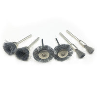 32-Piece Copper and Steel Wire Brush Set for Rotary Tools, 3.0mm Shank, Rust Removal and Dust Cleaning Mini Brushes