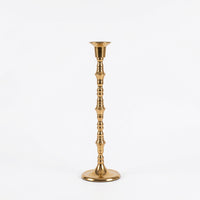 Vintage Metal Candlestick Holder, White Two Branches