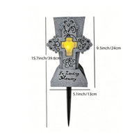 LED Cemetery Vase No Batteries Needed Solar Cemetery Flower Holder Sympathy Gift