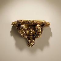 Decorative Resin Wall Shelf Space-Saving Ornate Hanging Rack Easy to Install