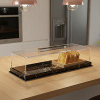Acrylic Bread Box Transparent Acrylic Bakery Display Case Dustproof