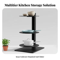 Adjustable Tiered Pot Rack sturdyDuty Adjustable Pot Rack Non-Slip Design