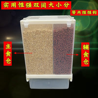Automatic Bird Feeder for Parrots and Small Birds, No-Mess Seed Dispenser