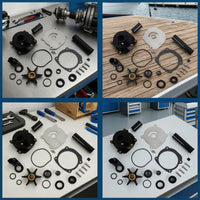 Water Pump Impeller Kit 5001595 Complete Water Pump Repair Kit Heavy-Duty for Boat Owners