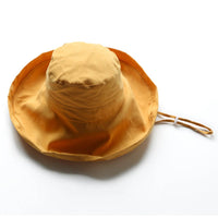 Women's Peach Skin Wide Brim Sun Hat with Windproof Rope for Outdoor Summer and Autumn