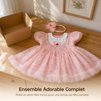 Girls' Cherry Rabbit Princess Dress with Headpiece for Parties and Performances