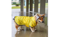 Dog Raincoat with Clear Hood Waterproof Hooded Dog Raincoat Full-Coverage for Dogs, Rainy Walks, Outdoor Activities