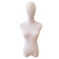 New Stock Linen Half Body Female Mannequin for Displaying Hats and Scarves