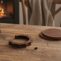 Heat Resistant E61 Group Head Insulation Collar Polished Finish Walnut Wood Brew Head Collar Wooden Anti-Scald Collar for Coffee Enthusiasts, Baristas, Home Kitchen