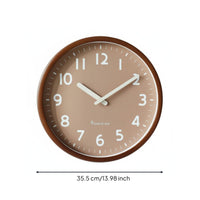 Silent Precision Wall Clock Lumber Residence Decor Easy to Hang for Living Room
