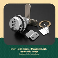 Keyless zinc alloy double door lock
