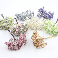 Artificial Plastic Grass Garland for DIY Home Decor and Craft Projects