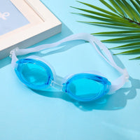Kids' Anti-Fog Swimming Goggles with Earplugs Set for Training and Competition