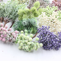 Artificial Plastic Grass Garland for DIY Home Decor and Craft Projects