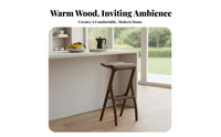 Woven rear Bar Stool Chinese Inspired Design Household Seating for Dining Room