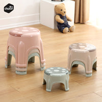 Cute Ladybug Plastic Stool for Kids & Adults - Thickened Non-Slip Bathroom & Fishing Stool