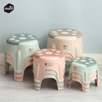 Cute Ladybug Plastic Stool for Kids & Adults - Thickened Non-Slip Bathroom & Fishing Stool