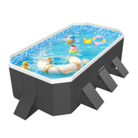 Household Children's No-Inflation Foldable Swimming Pool with Frame for Outdoor Use
