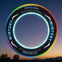 LED Flying Disc Glow-in-the-Dark LED Soaring Disc Soft-Edge Disc Toy for Kids, Families, Evening Games, Backyard, Camping