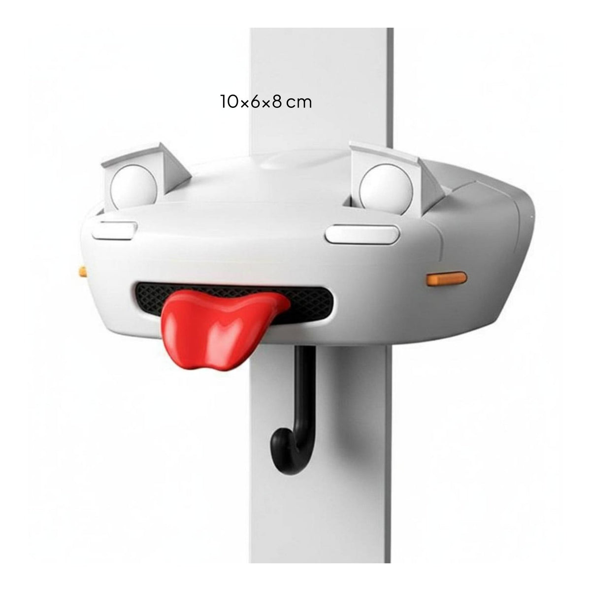 Spring-up Headlight Key Holder LED Light Car Shaped Wall Hook Easy to Install