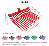 16-Tine Plastic Manure Fork for Stable Cleaning