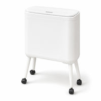 Press-Top Trash Bin Minimalist Trash Can with Lid Easy to Use for Office
