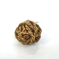 Natural Seagrass Ball Chew Toy for Small Pets - Hamsters, Rabbits, Birds, Parrots