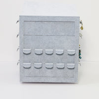 Rotating Velvet Jewelry Display Stand for Earrings and Studs, Countertop Organizer