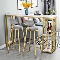 Nordic Iron Art Bar Table and Stool Set for Kitchen Living Room Cafe Milk Tea Shop