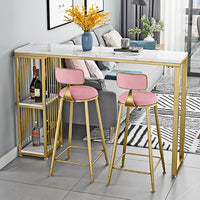 Nordic Iron Art Bar Table and Stool Set for Kitchen Living Room Cafe Milk Tea Shop