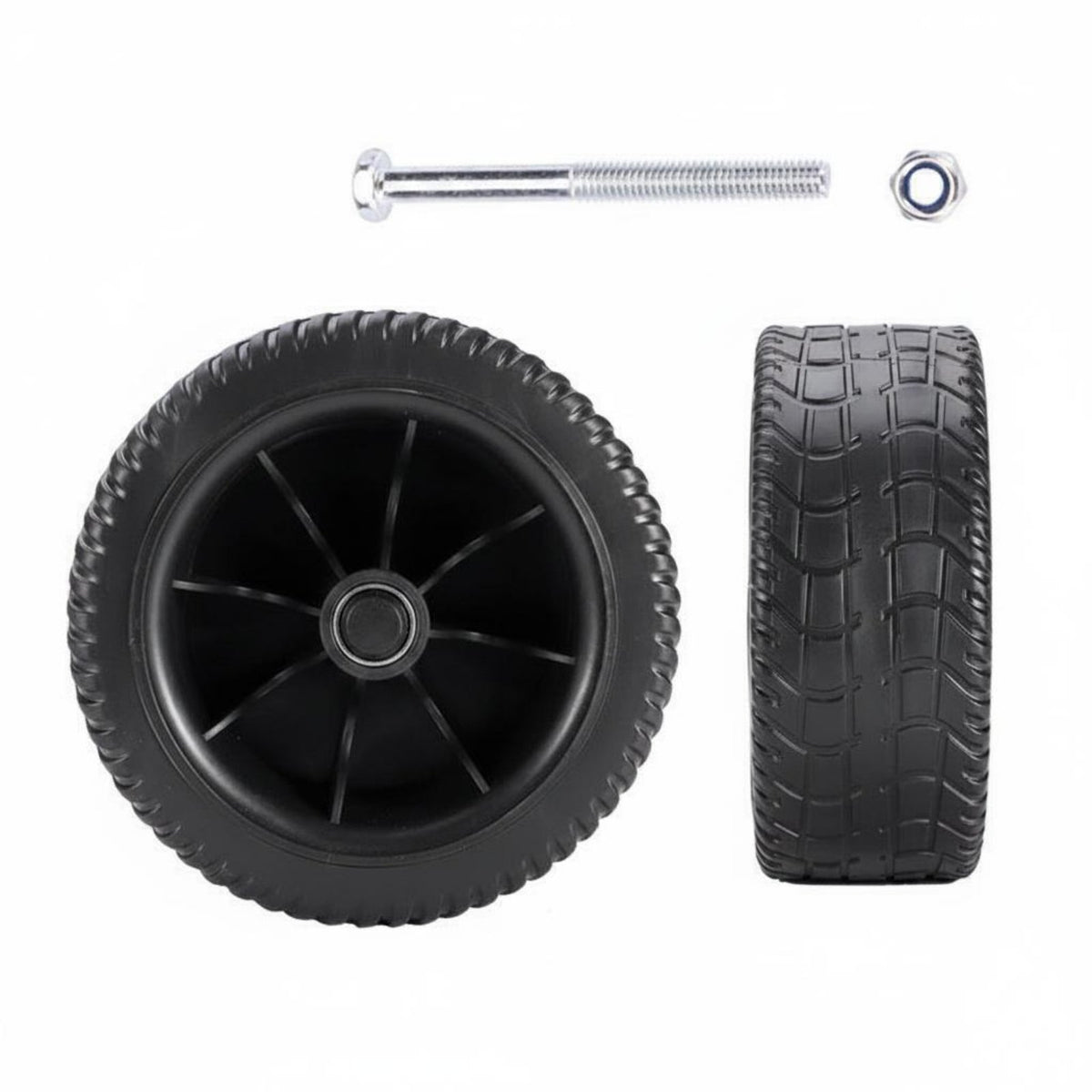 Wear-Resistant Camping Utility Vehicle Wheel Smooth Rolling Solid Rubber Tire