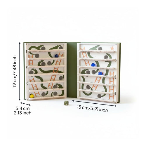 And Ladders Game Portable Indoor Entertainment Bookshelf Decor for Travel