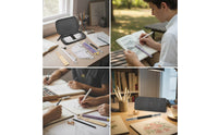 20 Pieces Zippered Blending Stumps with Pencil Extender High Quality Paper Stumps with Sanding Boards Portable Sketch Drawing Tool Set Professional for Sketchers, Artists, Studio, Travel