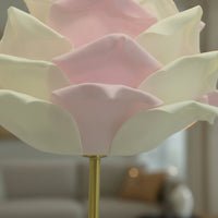 Decorative Lamp with Flower Shade Romantic Petal Table Lamp Corded Cozy for Bedroom, Dorm Room