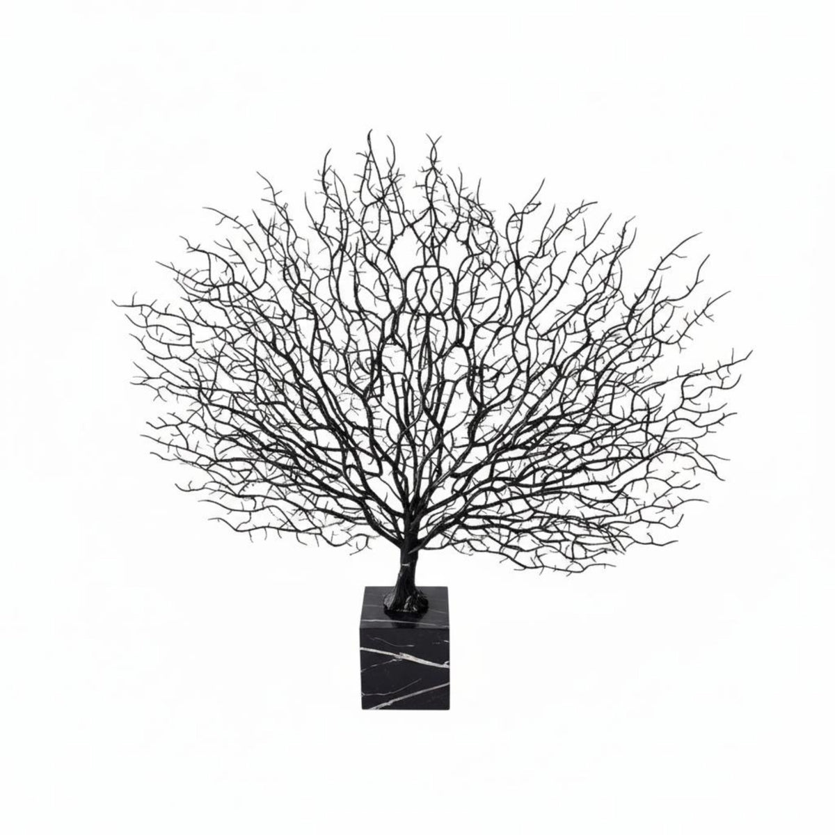 Marble Coral Statue Creative Design Branch Coral Decor Realistic Look for Entryway, Lobby Entrance Space