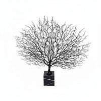 Marble Coral Statue Creative Design Branch Coral Decor Realistic Look for Entryway, Lobby Entrance Space