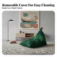 Cone-shapedShaped Floor Chair Removable and Cleanable Cover Bean Bag Comfortable Soft for Adults, Two-Person Seating