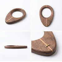 Wood Coffee Dripper Stand Minimalist Pour-over Coffee Dripper Stand Low-Profile Strainer Holder for Office Desk