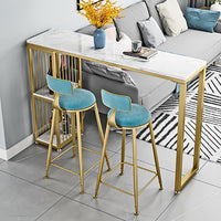 Nordic Iron Art Bar Table and Stool Set for Kitchen Living Room Cafe Milk Tea Shop