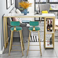 Nordic Iron Art Bar Table and Stool Set for Kitchen Living Room Cafe Milk Tea Shop