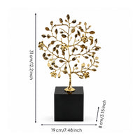 Metal Arboreal Sculpture Sculptural Metal Sculpture Delicate Decorative Statue for Homeowners, Living Room, Office