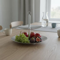 2 Tier Fruit Basket Nordic Style Two Tier Fruit Tray Food Home Storage for Housewarming Gift, Dining Table