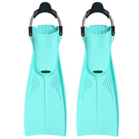 Long Scuba Diving Fins with Adjustable Spring Straps for Swimming Training and Snorkeling