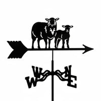 Metal Weather Vane Spray Painted Finish Wind Direction Indicator European Design