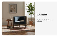 Wooden Frame Woven Chair Retro Aesthetic Accent Seating Centuryera Modern Design Sturdy Construction for Homeowners