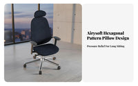 Highrear Ergonomic Chair Reclining Function Office Furniture Adjustable Headrest 360° rotate for Students, Study Room