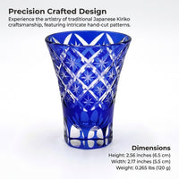 Kiriko-style Crystal Glass Shot Glass