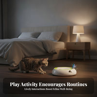 Sturdy Low-Silhouette Interactive Cat Toy Pet Plaything
